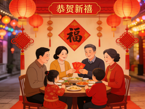 盛世金鼎公司祝您新春快乐，阖家幸福